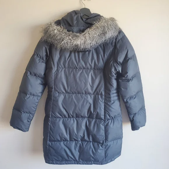 Mountain Hardwear Parka Coat Long Hooded Faux Fur Trim Womens - Picture 4 of 6